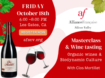 Masterclass & Wine Tasting:  Organic Wines &  Biodynamic Culture